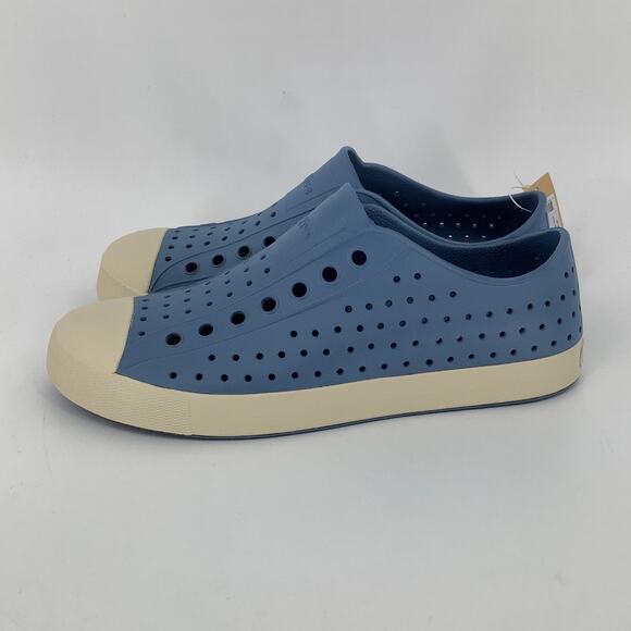 Native Shoes Mens 8 Oasis Blue Jefferson Slip On Sneaker Perforated P2-62 - Picture 3 of 10